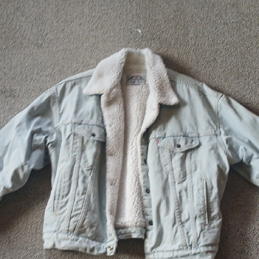 Levi's Light Blue Sherpa Jean Jacket